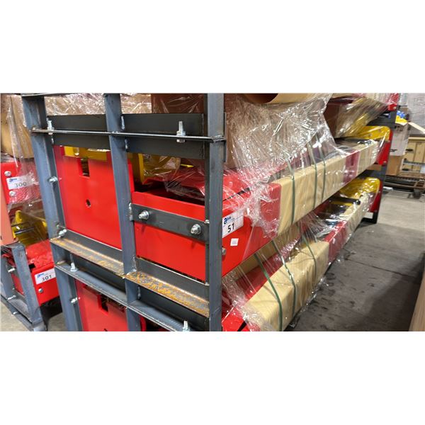 AGT ATK-B1000 RED 10,000 LBS CAPACITY 2 POST HYDRAULIC / ELECTRIC INDUSTRIAL 4 POINT VEHICLE LIFT