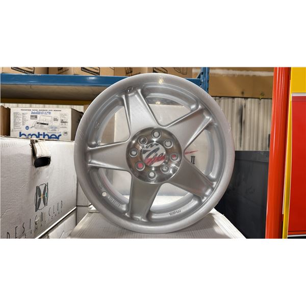 SET OF 4 JWL VIA SPEC-2 RACING GEAR 15X6 1/2 -JJ SILVER 8 BOLT VINTAGE PROFESSIONAL VEHICLE RIMS