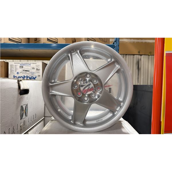 SET OF 4 JWL VIA SPEC-2 RACING GEAR 15X6 1/2 -JJ SILVER 8 BOLT VINTAGE PROFESSIONAL VEHICLE RIMS