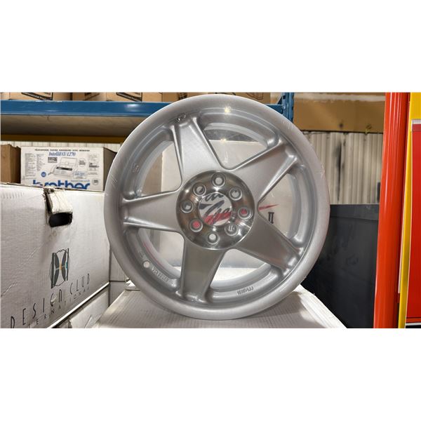 SET OF 2 JWL VIA SPEC-2 RACING GEAR 15X6 1/2 -JJ SILVER 8 BOLT VINTAGE PROFESSIONAL VEHICLE RIMS