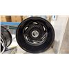 Image 3 : SET OF 4 CENTRA 16X8 BRUSHED SILVER / BLACK 5 BOLT LOCKABLE VINTAGE PROFESSIONAL VEHICLE RIMS