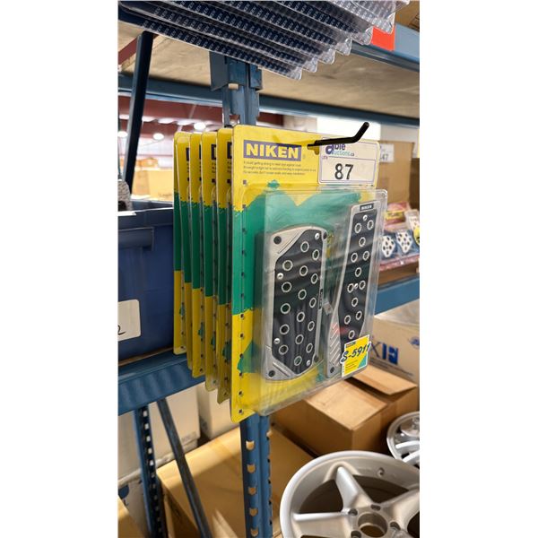 6 NIKEN VINTAGE STYLE HIGH QUALITY PROFESSIONAL VEHICLE PEDAL PAD SETS