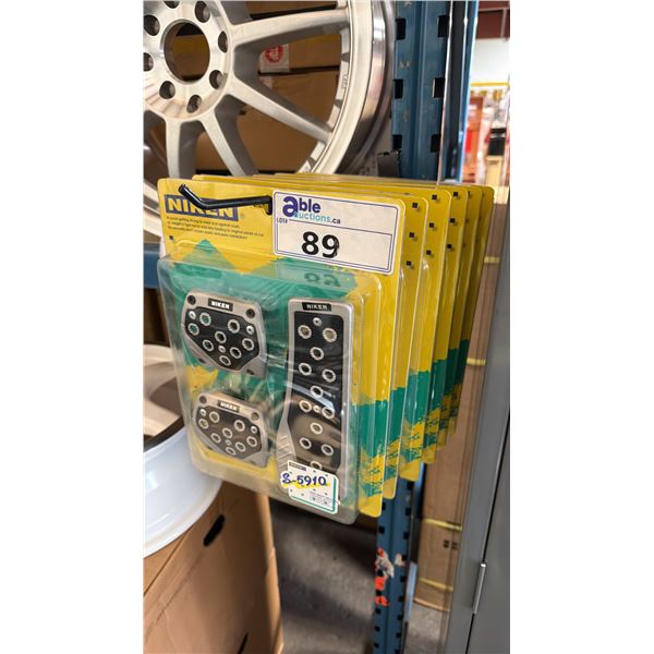 6 NIKEN VINTAGE STYLE HIGH QUALITY PROFESSIONAL VEHICLE PEDAL PAD SETS