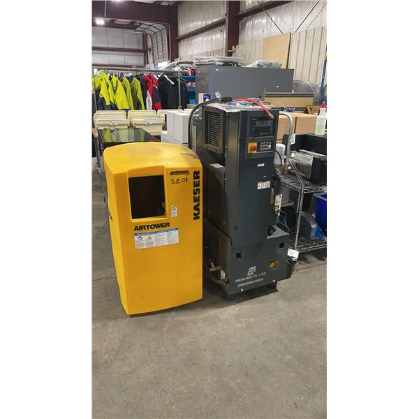 KAESER SIGMA 7.5C AIRTOWER INDUSTRIAL 240V 3 PHASE ROTARY SCREW COMPRESSOR WITH BUILT IN AIR DRYER,