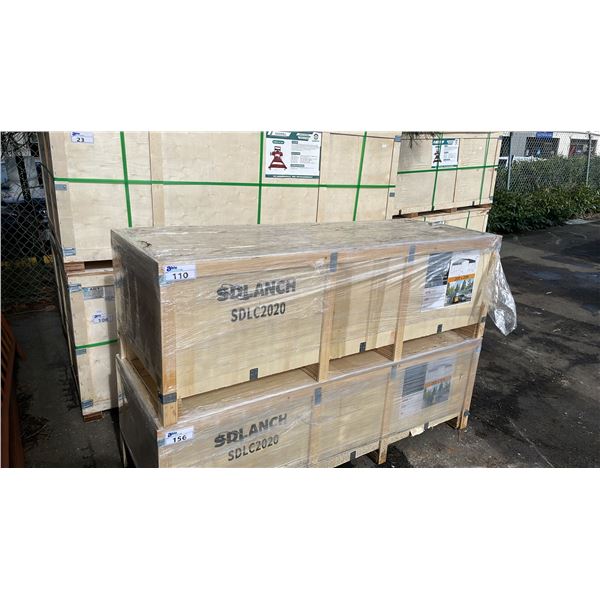SDLANCH SDLC2020FT 20' X 20' ALL STEEL HIGH END CARPORT W/ OPEN SIDE WALLS *IN WOODEN CRATE*