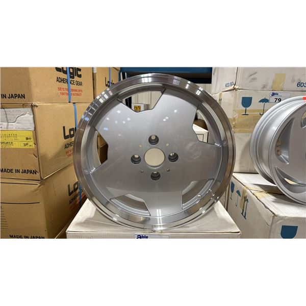 SET OF 4 P-TYPE STARFORM 17X7.0 -JJ SILVER 4 BOLT VINTAGE PROFESSIONAL VEHICLE RIMS