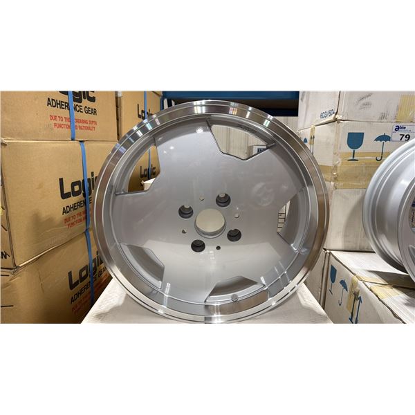 SET OF 3 P-TYPE STARFORM 17X7.0 -JJ SILVER 4 BOLT VINTAGE PROFESSIONAL VEHICLE RIMS