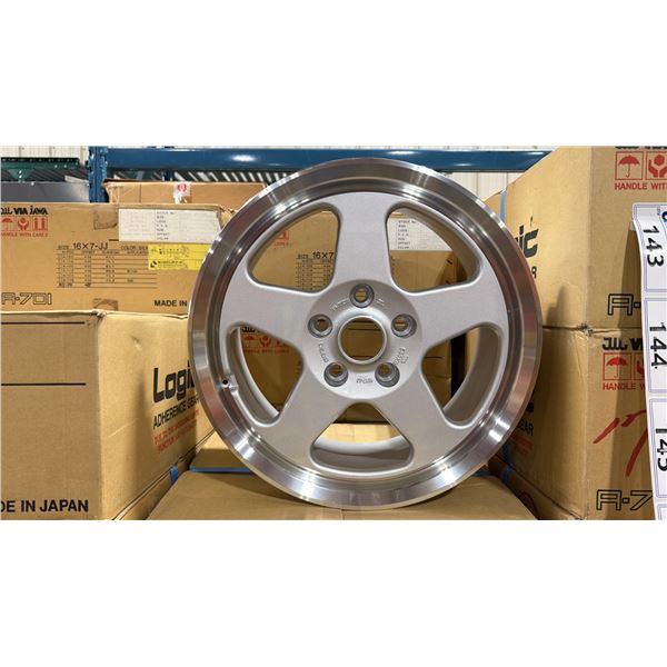 SET OF 5 JWL VIA JAWA 16X7 -JJ SILVER 5 BOLT VINTAGE PROFESSIONAL VEHICLE RIMS