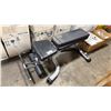 Image 1 : ATLANTIS GREY / BLACK COMMERCIAL ADJUSTABLE MOBILE WEIGHT BENCH WITH REPLACEMENT SEAT PAD