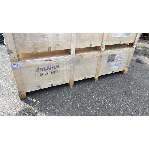 SDLANCH SDL2030GT 20' X 30' ALL STEEL HIGH END CREAM CARPORT W/ 12'H PEAK ROOF *IN WOODEN CRATE*