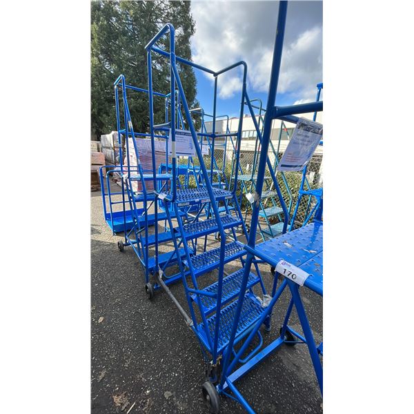 CANWAY 5H-DCG BLUE METAL 5' INDUSTRIAL MOBILE WAREHOUSE STAIRS