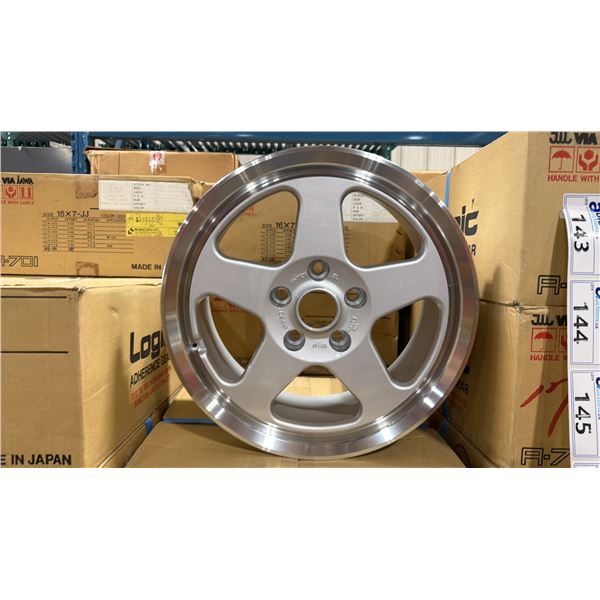 SET OF 5 JWL VIA JAWA 16X7 -JJ SILVER 5 BOLT VINTAGE PROFESSIONAL VEHICLE RIMS *IN BOX*