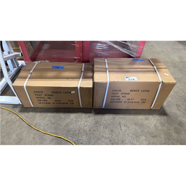 3 OUT OF 4 BOXES OF KING CANADA INDUSTRIAL LATHE STAND PARTS *MUST TAKE ALL*