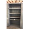 Image 2 : GREY METAL 36"W X 18"D X 72"H INDUSTRIAL 2 DOOR CONSUMABLES CABINET