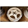 Image 2 : SET OF 4 JWL VIA JAWA 15X6 1/2 -JJ WHITE / SILVER 4 BOLT VINTAGE PROFESSIONAL VEHICLE RIMS
