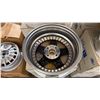 Image 4 : SET OF 5 LINEA SPORT RXF 16X7 -JJ SILVER / BLACK 4 BOLT VINTAGE PROFESSIONAL VEHICLE RIMS
