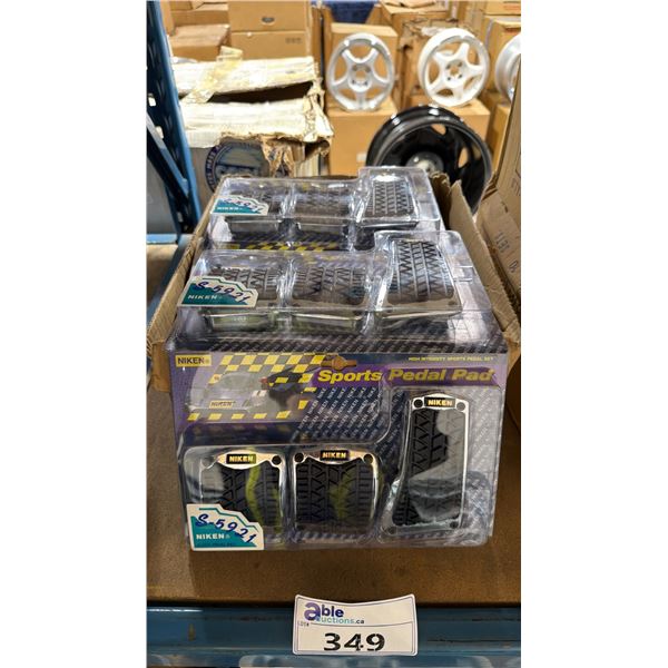 BOX OF NIKEN VINTAGE STYLE HIGH QUALITY PROFESSIONAL VEHICLE SPORT PEDAL PAD SETS