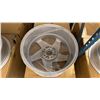 Image 4 : SET OF 4 JWL VIA ALPHA PRESTIGE SERIES 17X7 1/2 -JJ SILVER 5 BOLT VINTAGE PROFESSIONAL VEHICLE RIMS