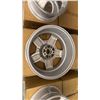 Image 4 : SET OF 4 JWL VIA DTM LIMITED EDITION 18X8 -JJ SILVER 5 BOLT VINTAGE PROFESSIONAL VEHICLE RIMS