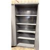 Image 2 : GREY METAL 36"W X 24"D X 78"H INDUSTRIAL 2 DOOR CONSUMABLES CABINET
