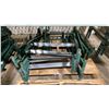 Image 3 : ULINE H-4071 GREY INDUSTRIAL 24"W X 10'L ADJUSTABLE GRAVITY ROLLER CONVEYOR SYSTEM WITH 2 LEGS