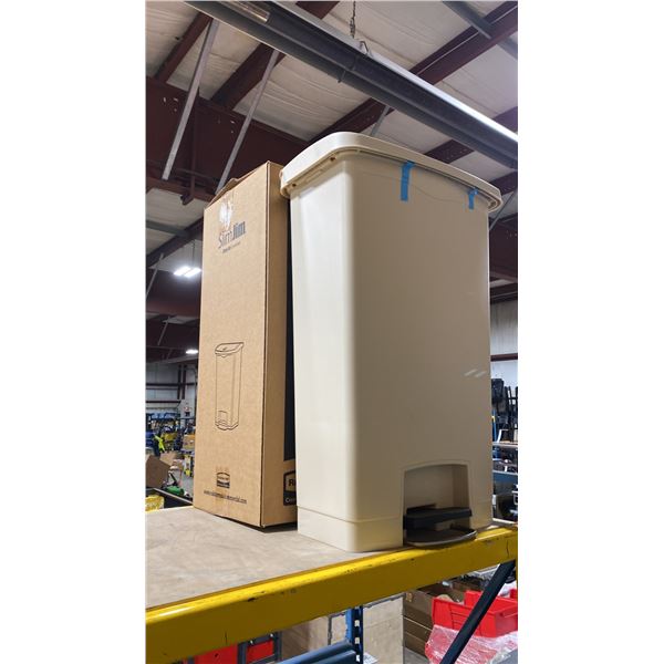 RUBBERMAID COMMERCIAL SLIMJIM 68L STEP-ON WASTE RECEPTACLE *IN BOX*