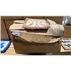 Image 2 : LARGE BOX OF LIGHT BROWN CHECKER PRINT FUZZY PROFESSIONAL CAR SEAT BASE CUSHIONS