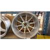 Image 2 : SET OF 2 JWL VIA LOCO RACING 17X7 -JJ SILVER 8 BOLT VINTAGE PROFESSIONAL VEHICLE RIMS