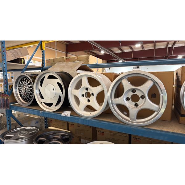 4 SETS OF 2 ASSORTED JWL VIA VINTAGE PROFESSIONAL VEHICLE RIMS *MUST TAKE ALL*