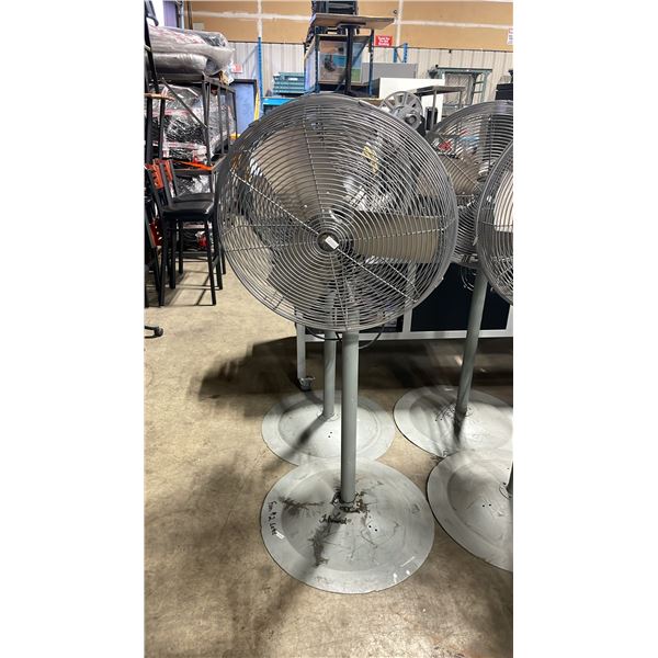 TPI INDUSTRIAL ACH24-O GREY 24" INDUSTRIAL ELECTRIC FREESTANDING WAREHOUSE FLOOR FANS