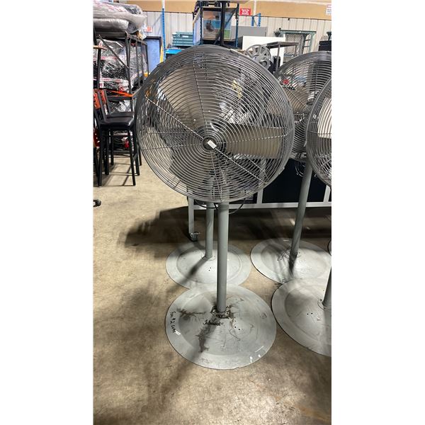 TPI INDUSTRIAL ACH24-O GREY 24" INDUSTRIAL ELECTRIC FREESTANDING WAREHOUSE FLOOR FANS