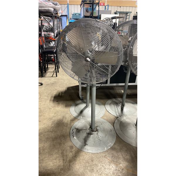 TPI INDUSTRIAL ACH24-O GREY 24" INDUSTRIAL ELECTRIC FREESTANDING WAREHOUSE FLOOR FANS