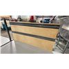 Image 3 : GREY ADJUSTABLE HEIGHT METAL FRAMED 60"W X 30"D INDUSTRIAL TECHNICAL STYLE WORKBENCH WITH BACKBOARD