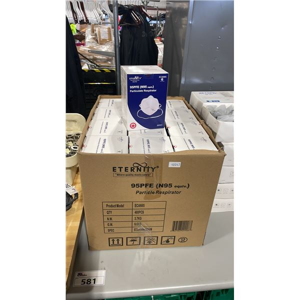 BOX OF 480PCS OF ETERITY ECAN95 N95 EQUIVALENT COMMERCIAL PARTICULATE RESPIRATORY MASKS