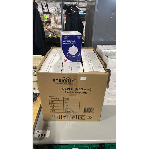 BOX OF 480PCS OF ETERITY ECAN95 N95 EQUIVALENT COMMERCIAL PARTICULATE RESPIRATORY MASKS