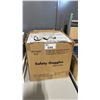 Image 1 : 10 BOXES OF 15PCS OF RETSING CLEAR INDUSTRIAL SAFETY GOGGLES *MUST TAKE ALL*