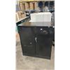 Image 1 : BLACK METAL 36"W X 18"D X 42"H INDUSTRIAL 2 DOOR CONSUMABLES CABINET