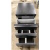 Image 2 : BLACK METAL MOBILE 3 DRAWER OFFICE PEDESTAL