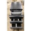 Image 2 : BLACK METAL MOBILE 3 DRAWER OFFICE PEDESTAL