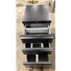 Image 2 : BLACK METAL MOBILE 3 DRAWER OFFICE PEDESTAL