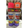 Image 2 : 3 BOXES OF AERVOE SURVEY MARKING PAINT ORANGE/PINK, 34 CANS TOTAL