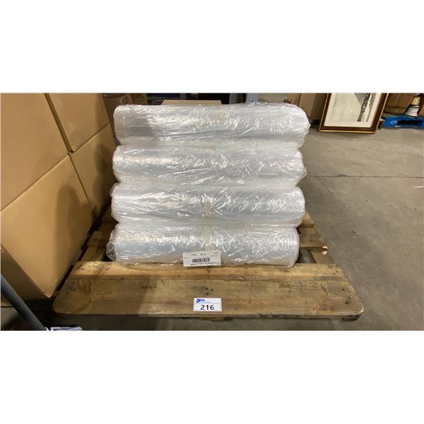 10 ROLLS OF CLEAR VENTED BAGS 30" X 22" X 72"