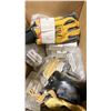 Image 6 : BOX OF ASSORTED SAFETY EQUIPMENT- RESPIRATORS, GLOVES & ASSORTED HARDWARE