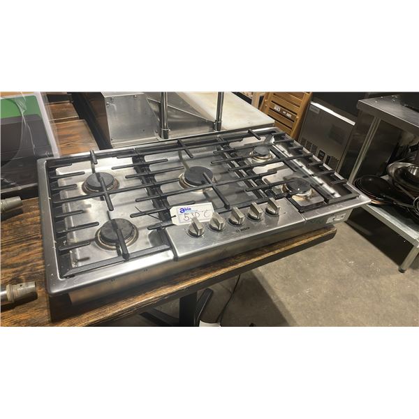 BOSCH NGM8655UC /01 STAINLESS STEEL 5 BURNER NATURAL GAS BUILT IN COOK TOP