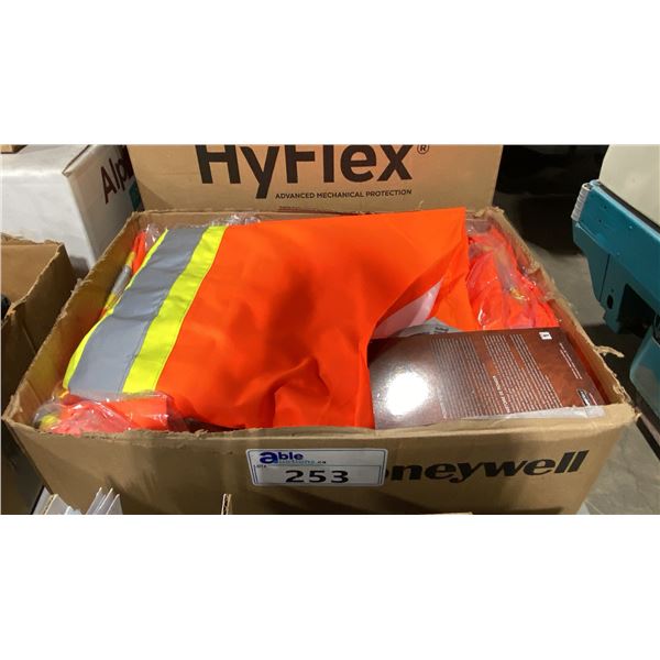 BOX OF ASSORTED PIONEER SAFETY REFLECTIVE SHIRTS