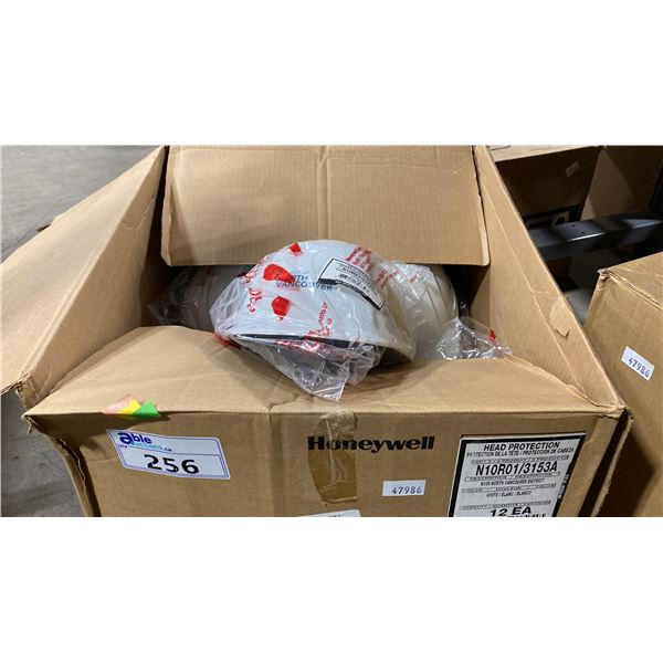 LARGE BOX OF ASSORTED INDUSTRIAL HARD HATS
