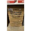 Image 1 : 2 BOXES OF UN-OILED CLIPPED WHITE SISAL ROPE