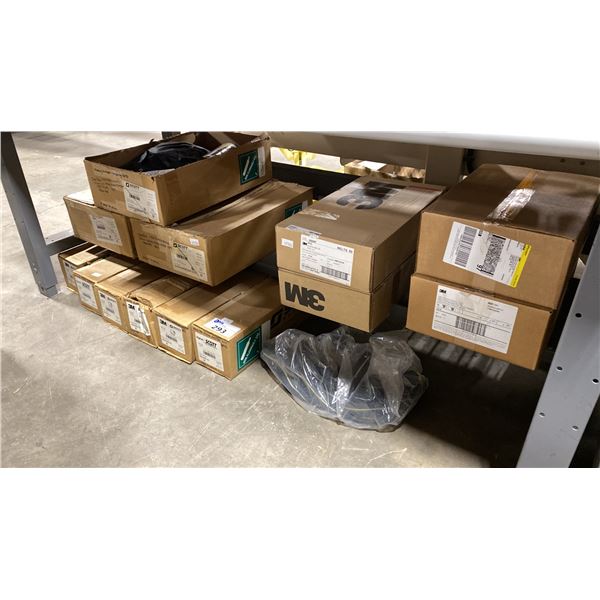 3 BOXES OF SCOTT BACKPACK AIR CYLINDERS, 6 BOXES OF SCOTT NON FLAMMABLE GAS CYLINDERS, 2 BOXES OF