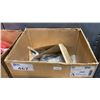 Image 1 : BOX OF ASSORTED HARDWARE, SAFETY LABELS & 30 MASTERLOCK PADLOCKS