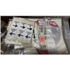 Image 3 : BOX OF ASSORTED HARDWARE, SAFETY LABELS & 30 MASTERLOCK PADLOCKS